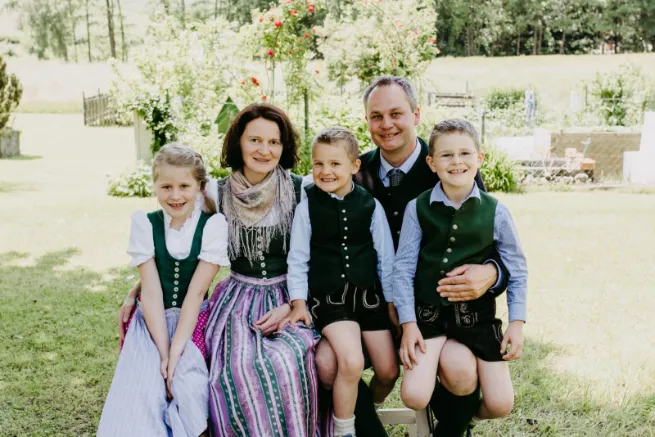 Familienfoto der Familie Langmayr